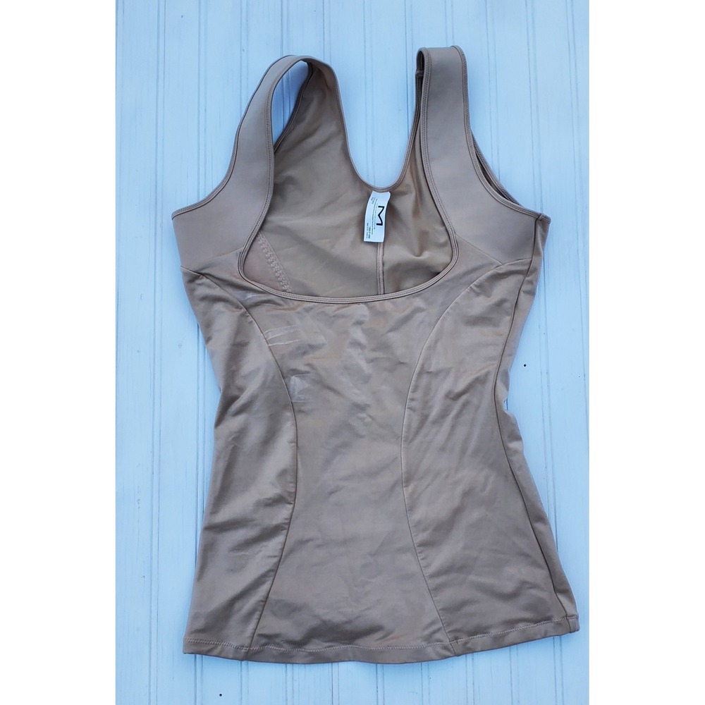 Maidenform Womens Shaping‎ Braless Tank Top Size XL Extra Large Beige Spandex